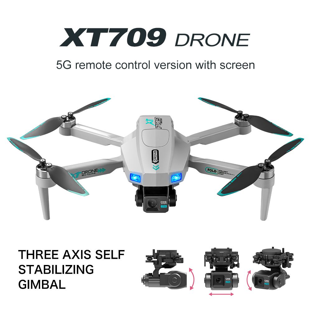 Professional GPS Drone 3-Axis Gimbal UAV XT709 — изображение 9