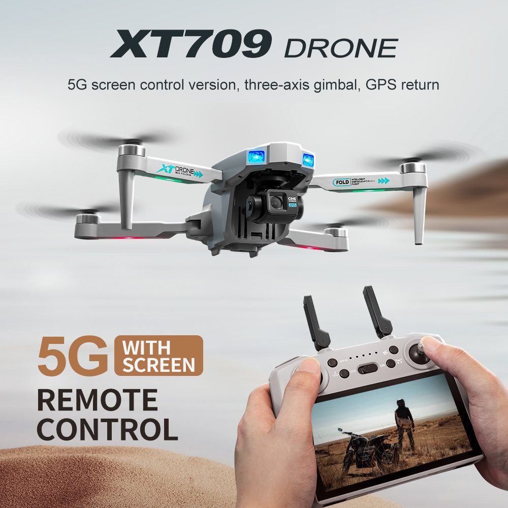 Professional GPS Drone 3-Axis Gimbal UAV XT709 — изображение 36