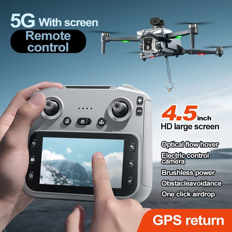 Airdrop GPS Drone 4.5" Screen 4K HD UAV K18MAX — изображение 17