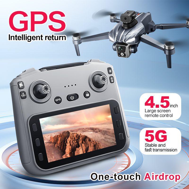 Airdrop GPS Drone 4.5" Screen 4K HD UAV K18MAX — изображение 16