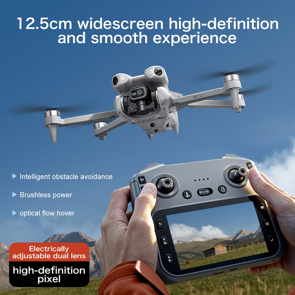 New RC Drone 4.3 Inch Screen Aircraft Toy GT50 — изображение 2